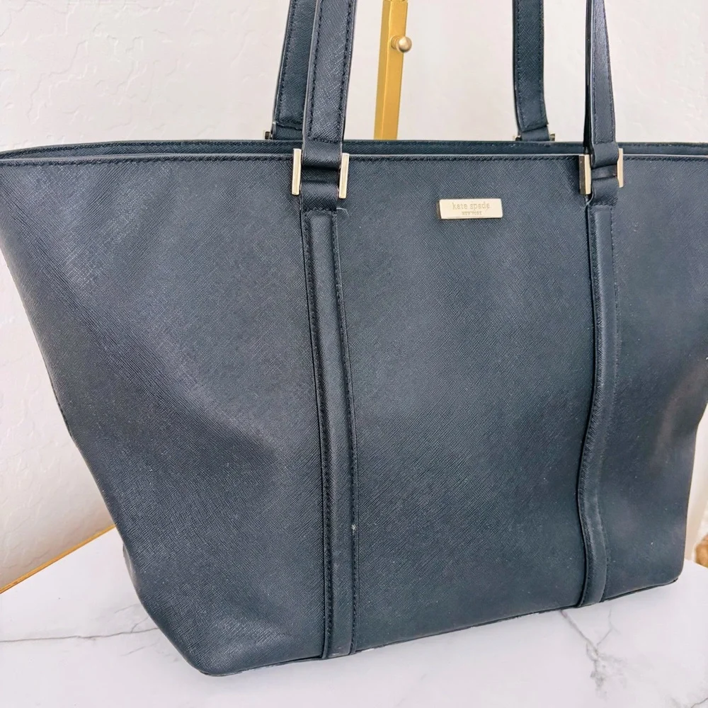 Kate Spade Black Saffiano Leather Tote Bag‎